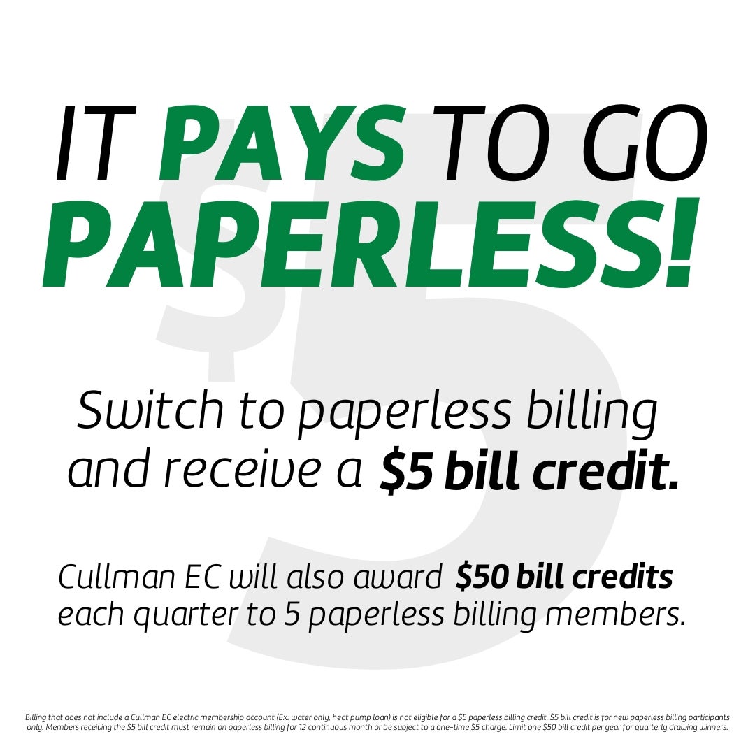Switch to paperless billing. 